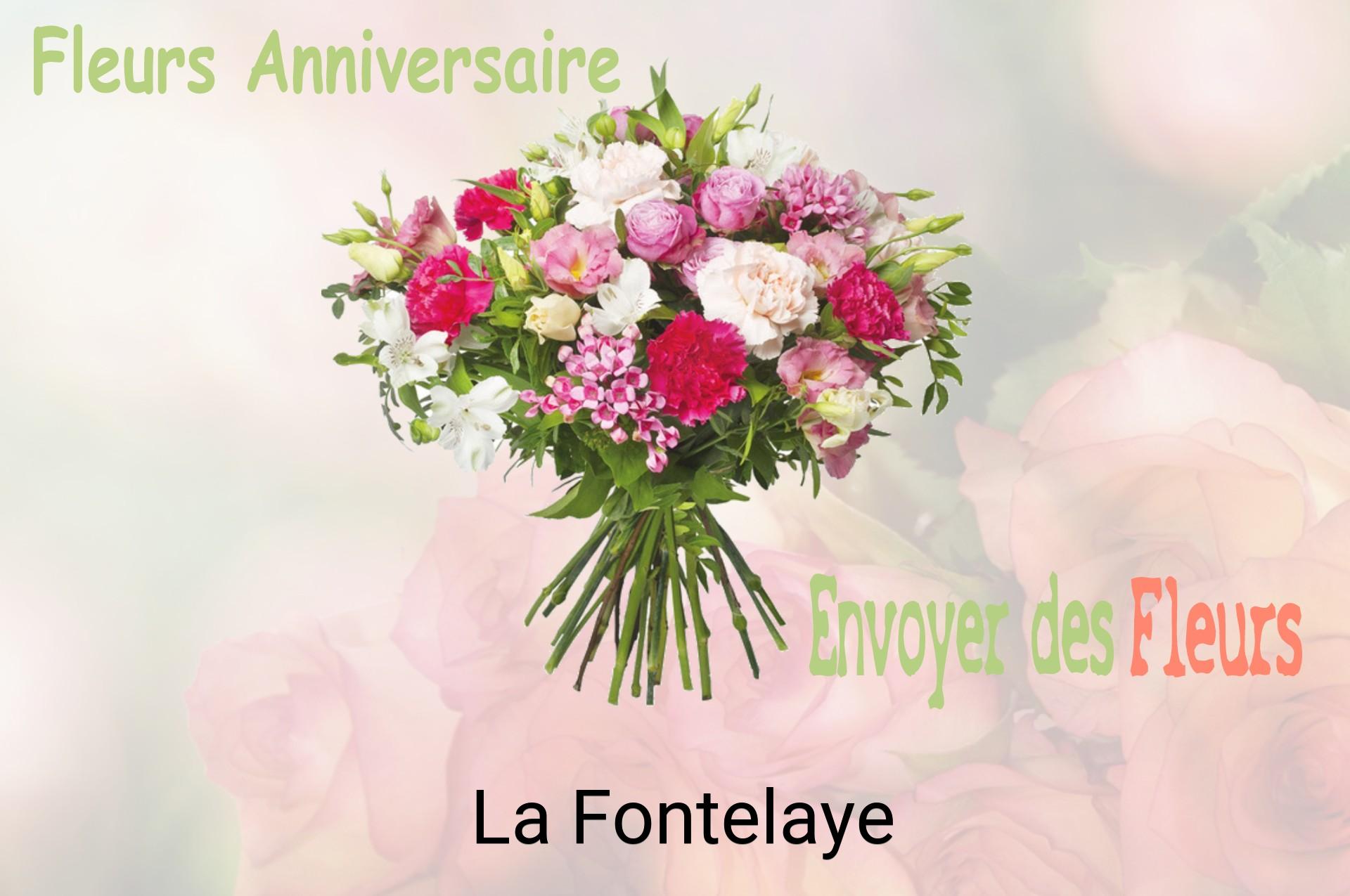 Bouquet de fleurs d’anniversaire livré à La Fontelaye